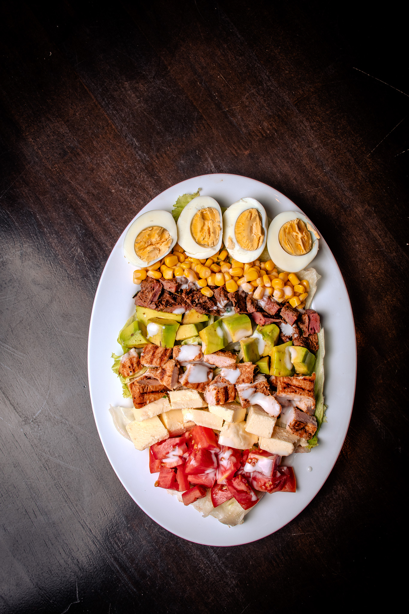 Hummus & Greens Salad